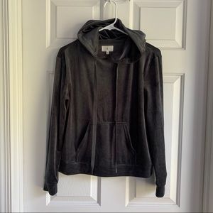 LOU & GREY Cozy Velour hoodie